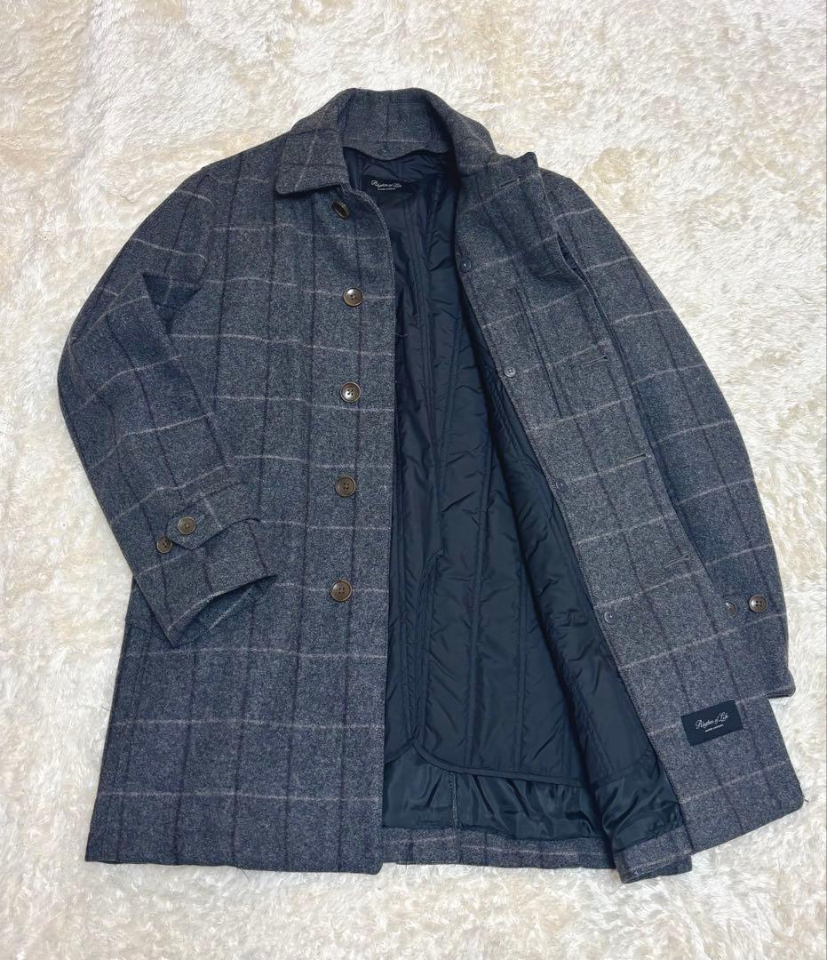 ユナイテッドアローズ　ウールコート ステンカラー 取り外しライナー　L 秋冬