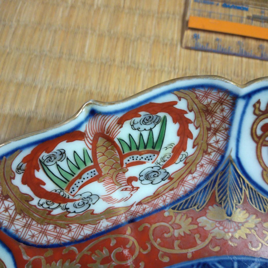 九谷焼　骨董品　今里赤絵大皿　10枚　伝統工芸品