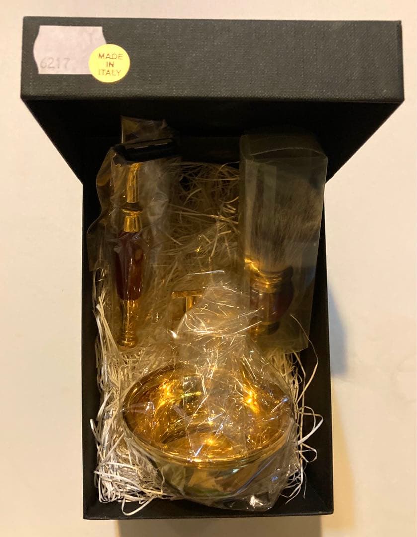 髭剃り　アンティークシェーバーセット　イルチェポイタリア　カミソリクラブ