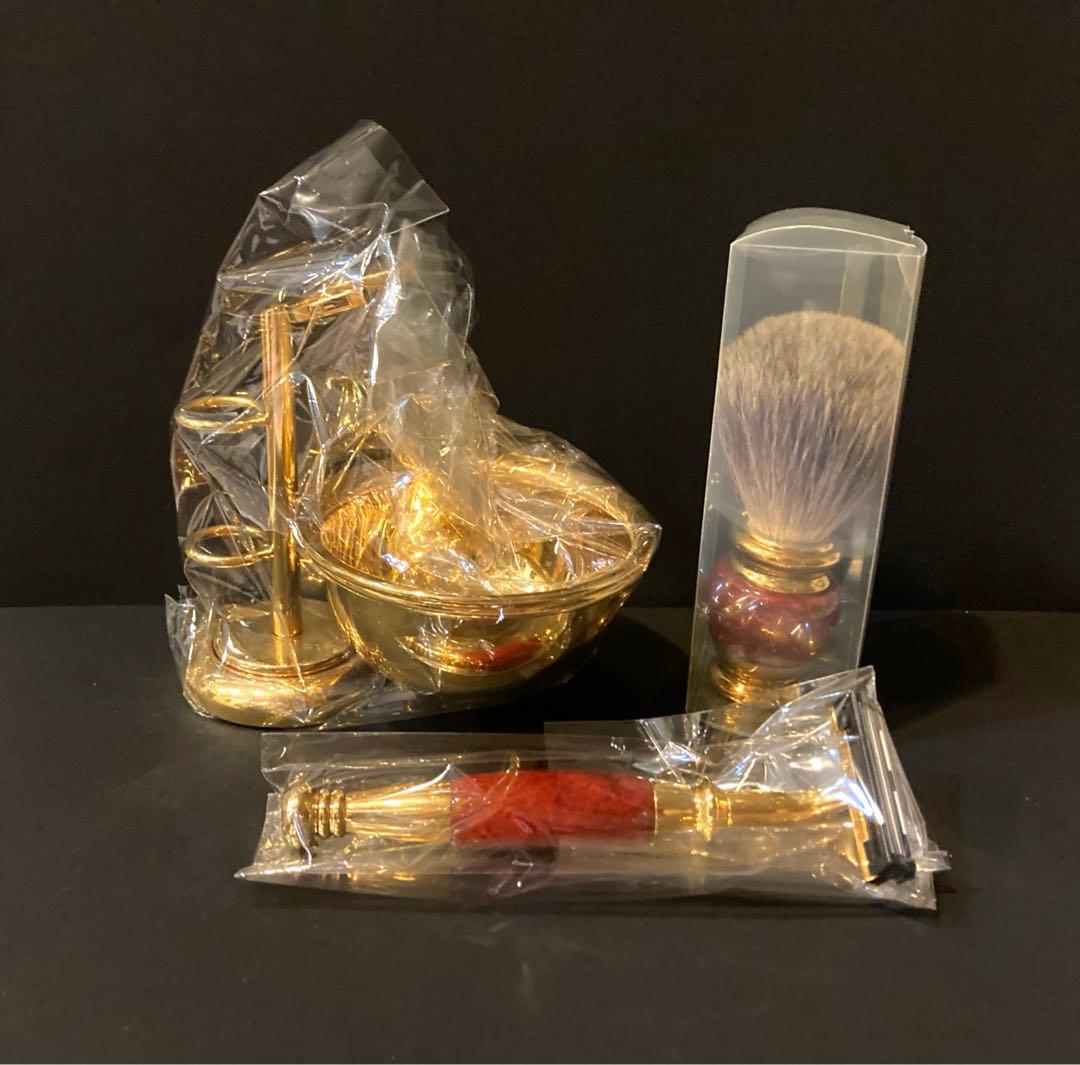 髭剃り　アンティークシェーバーセット　イルチェポイタリア　カミソリクラブ