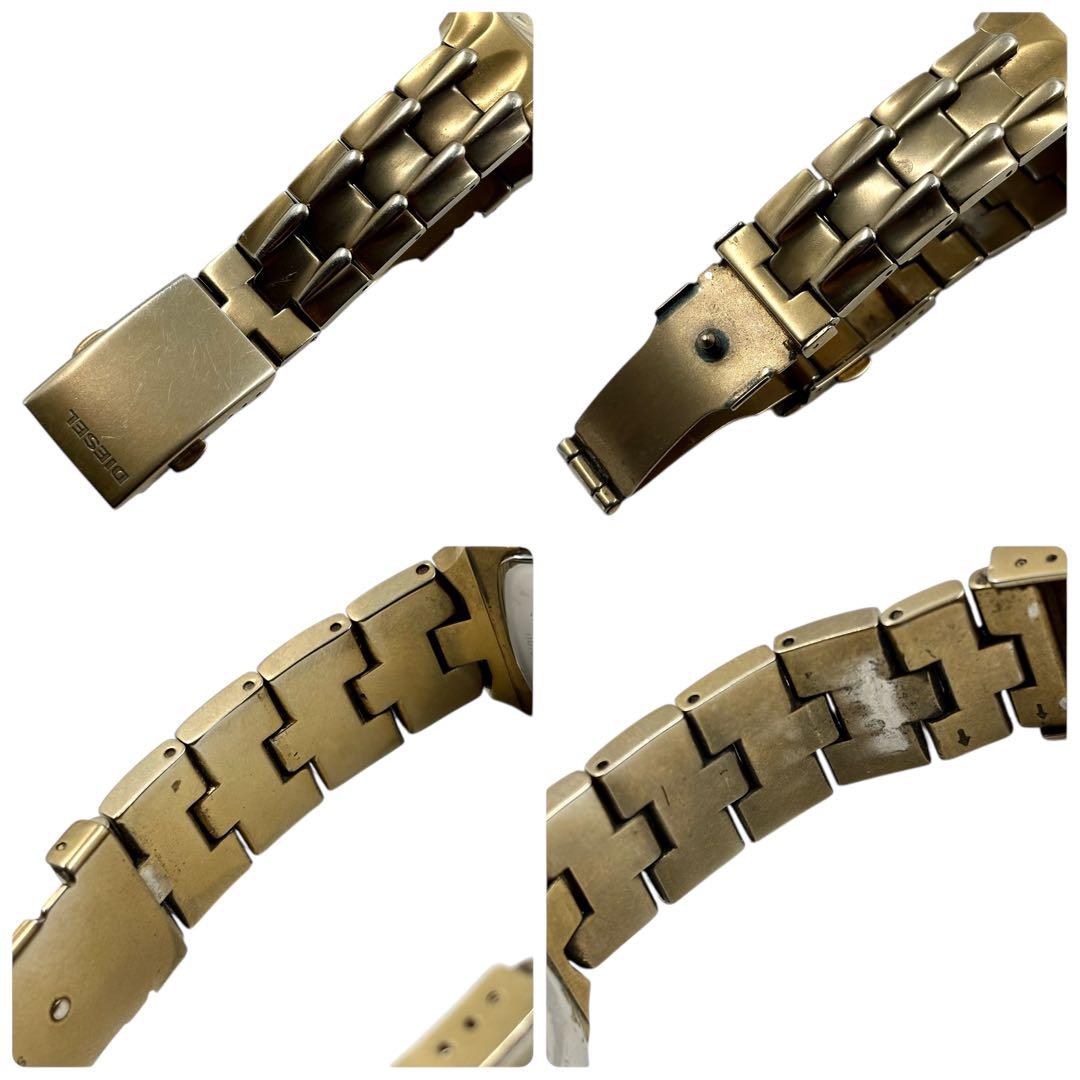 時計 archive 00s y2k diesel watch gold square