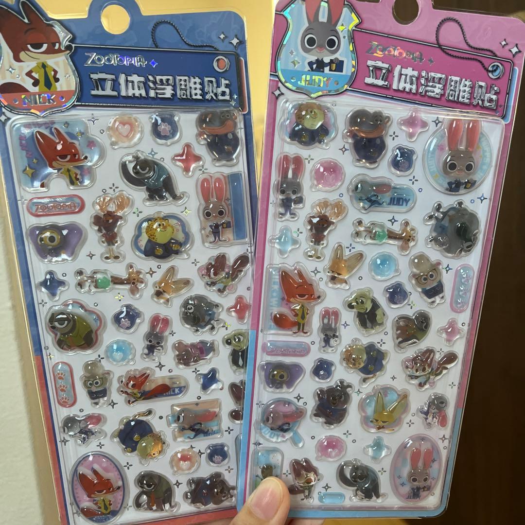 a*1様 ボンボンドロップ　海外正規品シール　アニマル 15枚セット　動物　ディ