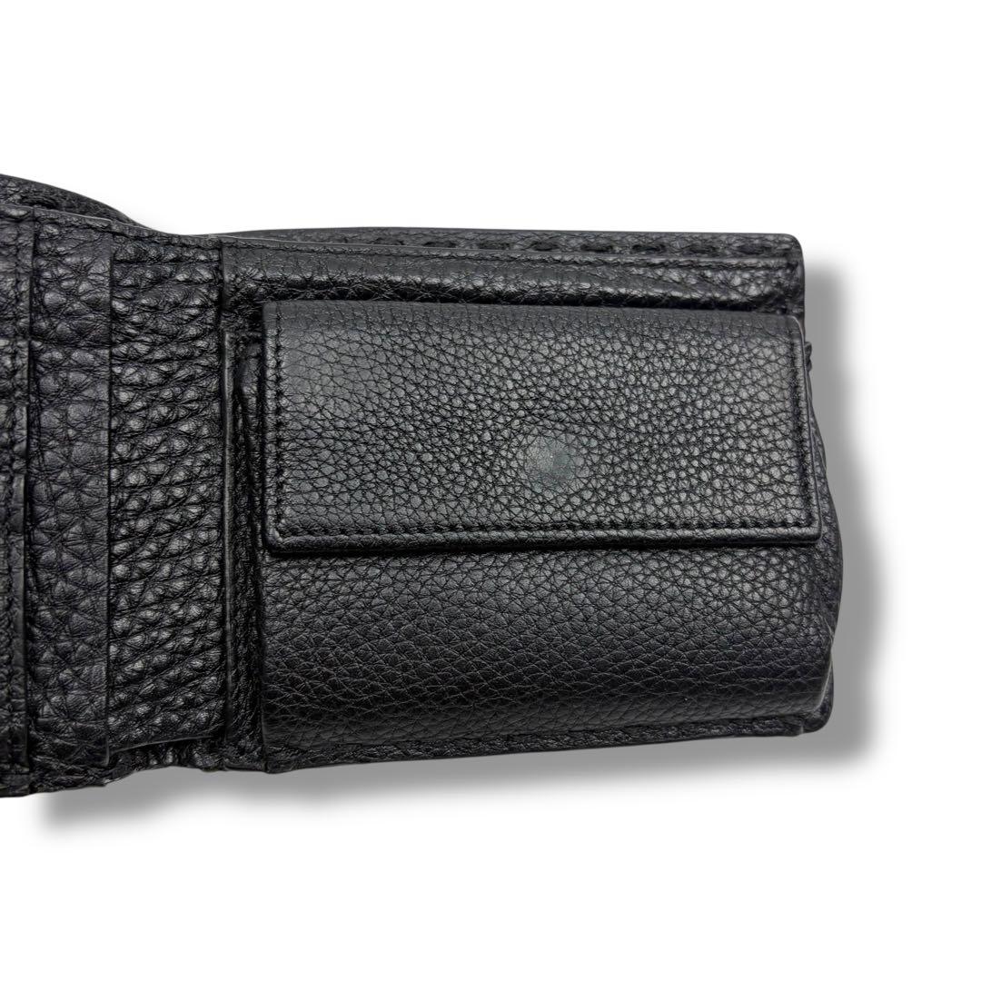 FENDI フェンディ セレリア 二つ折り財布 SELLERIA ステッチ 黒