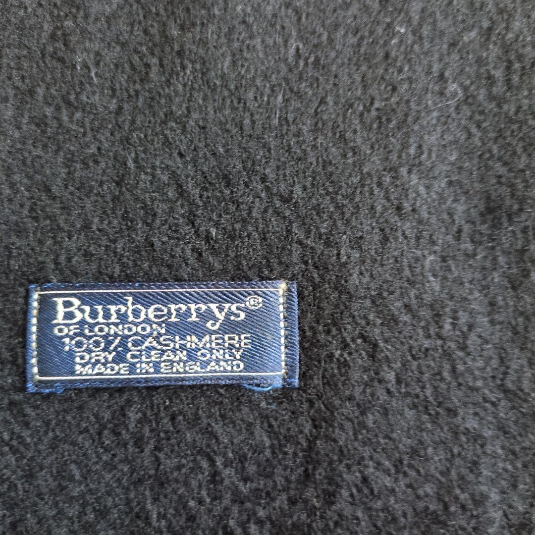 BURBERRY　バーバリー　マフラーカシミア　ブラック