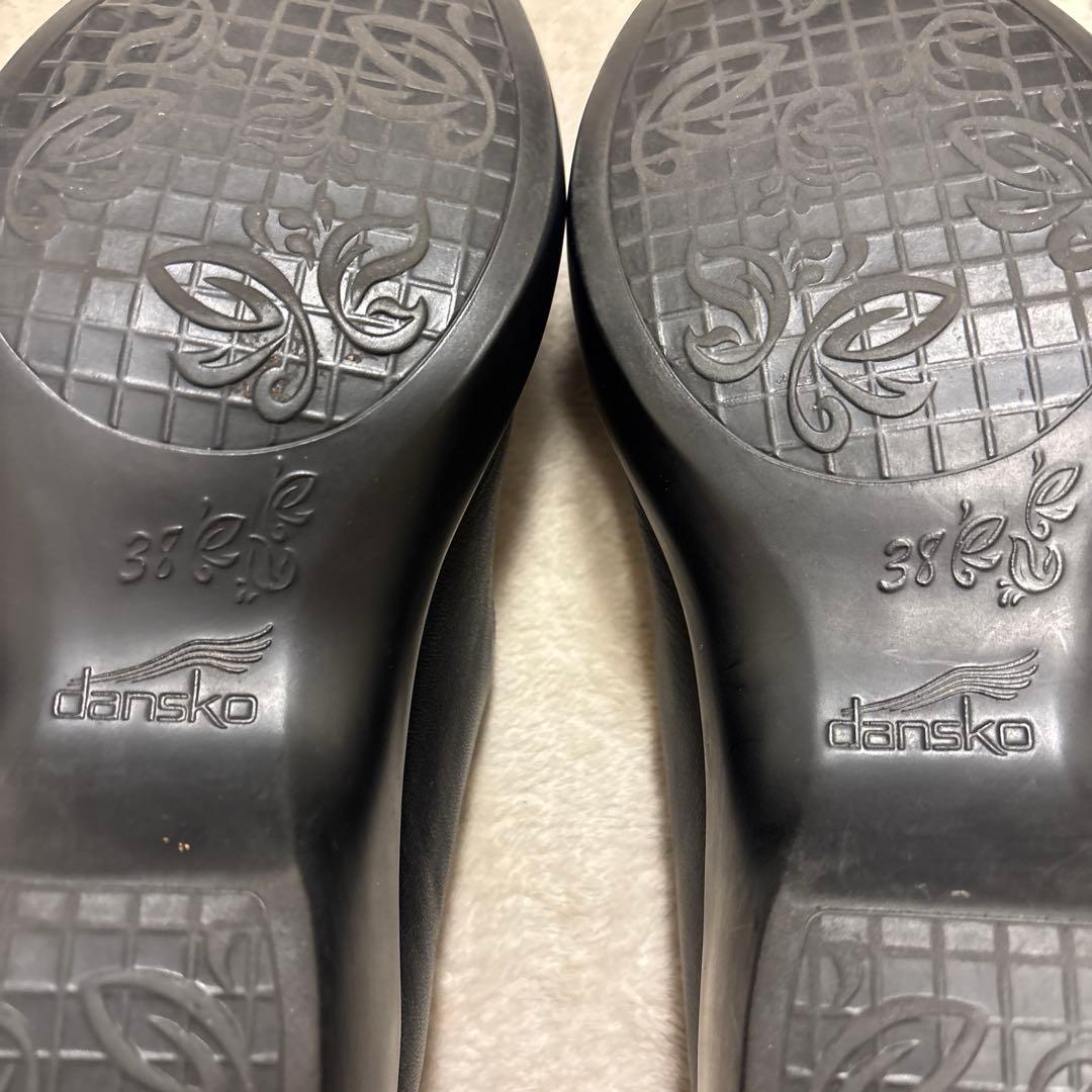 美品⭐️dansko メリージェーン レザー パンプス 厚底　ブラック　38
