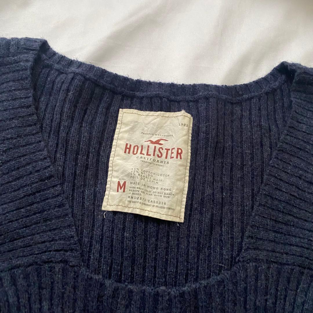 トップス Hollister long sleeve navy vintage top