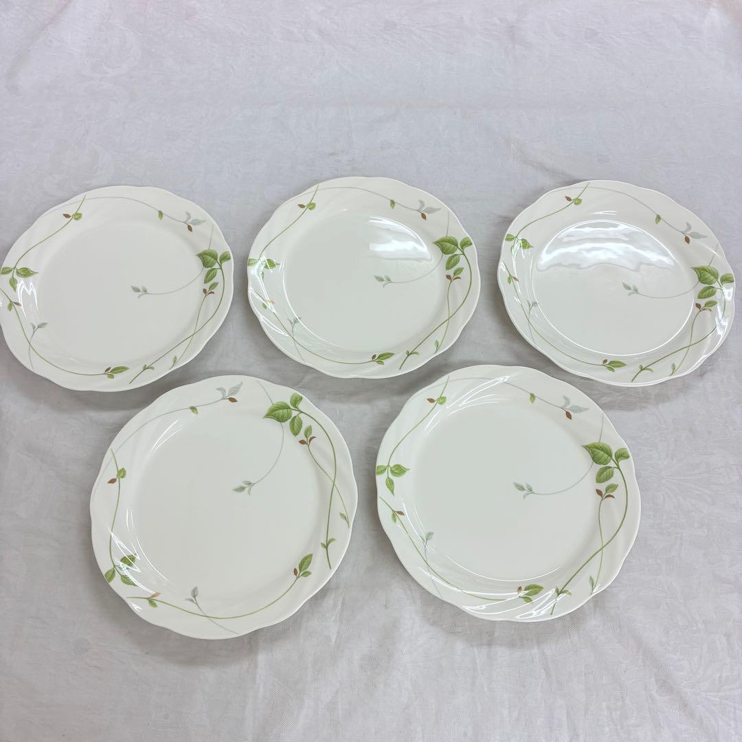 人気【NARUMI】ナルミ レモンバーム ディナープレート 27cm 5枚セット