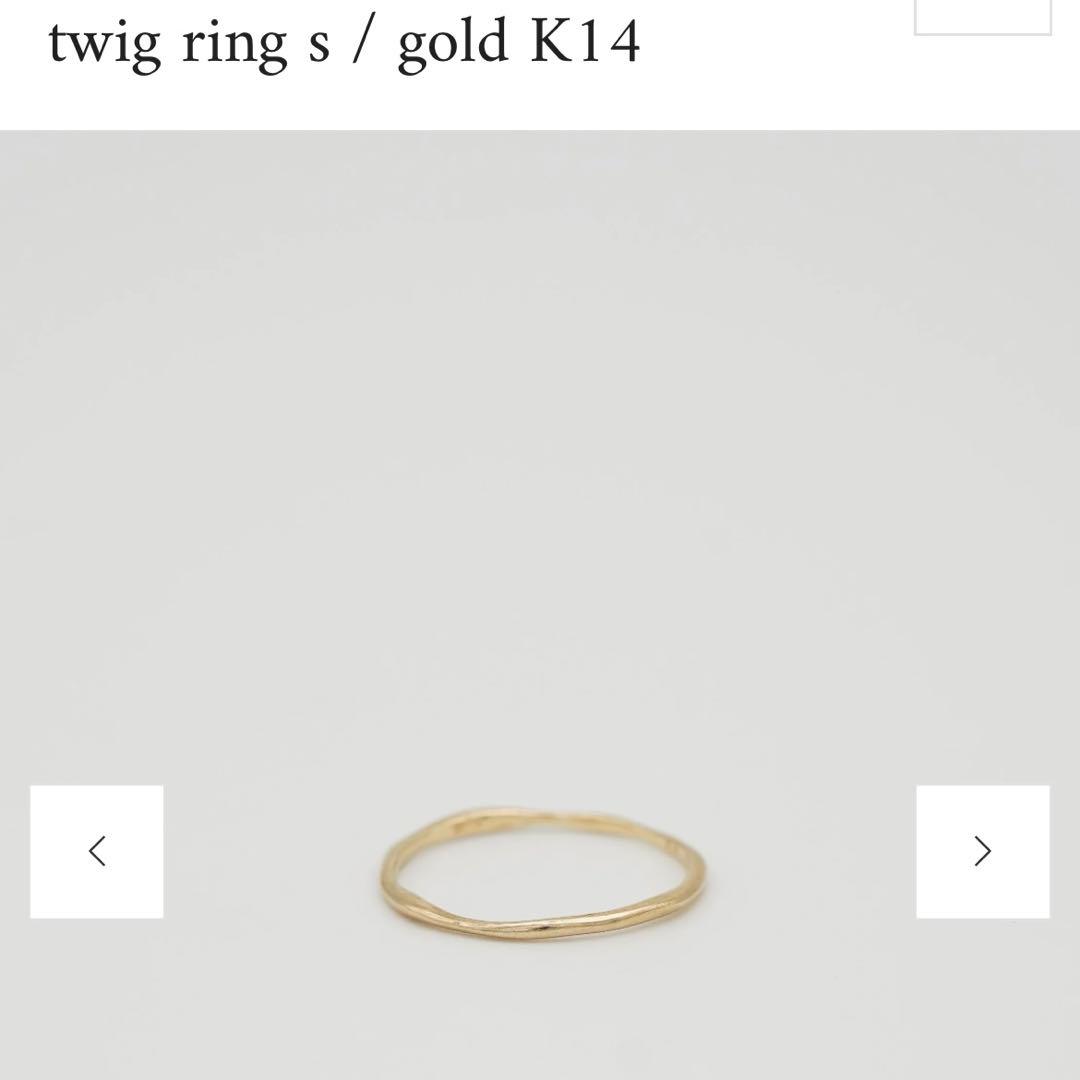 専用　vebet twig ring s / gold K10