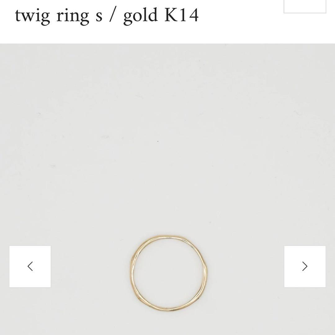 専用　vebet twig ring s / gold K10