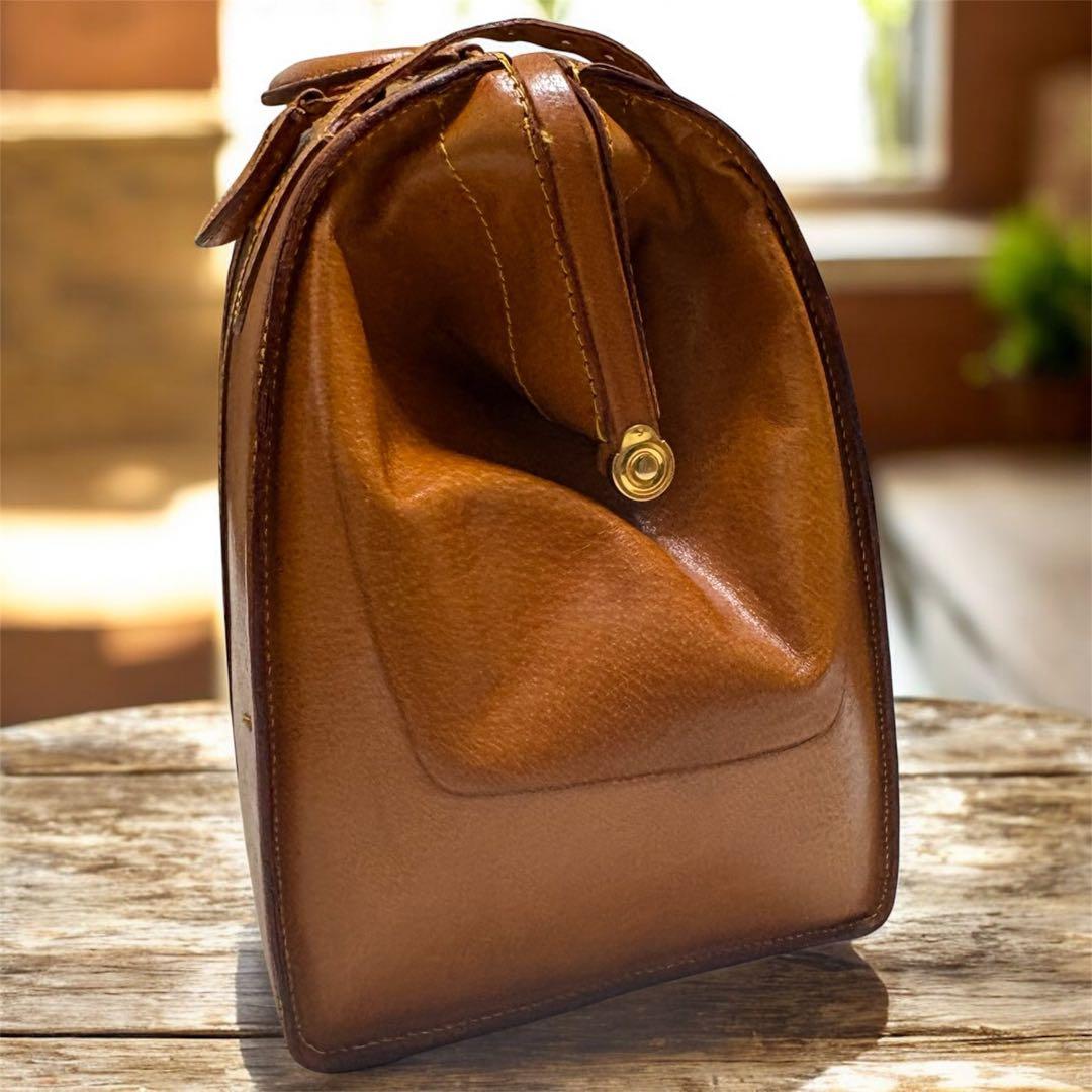 美品　ブルーノコンテイ　ボストンバッグ 本革　ドクターバッグ　昭和レトロ