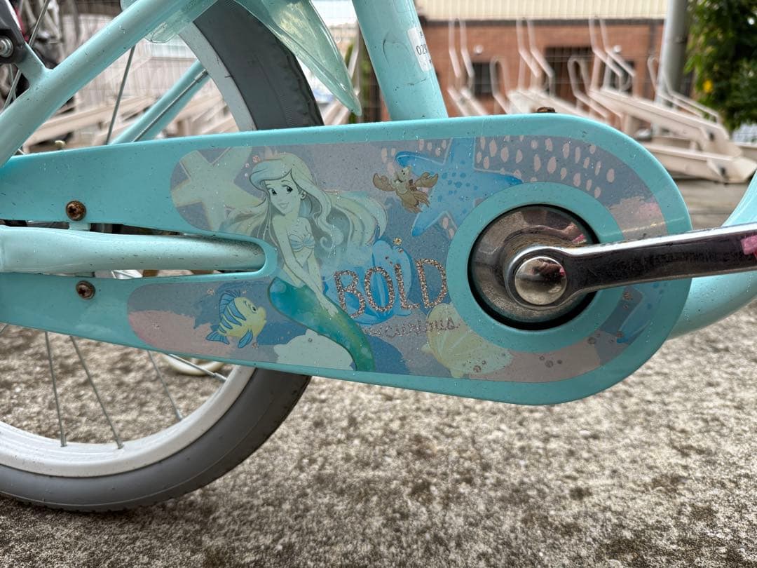 子供用自転車　18インチ補助輪付　アリエル