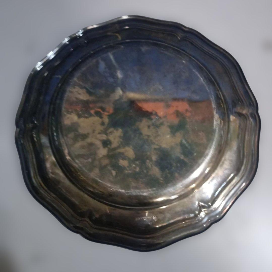 5120）クリストフル　２２ｃｍプレート・皿　／銀メッキ