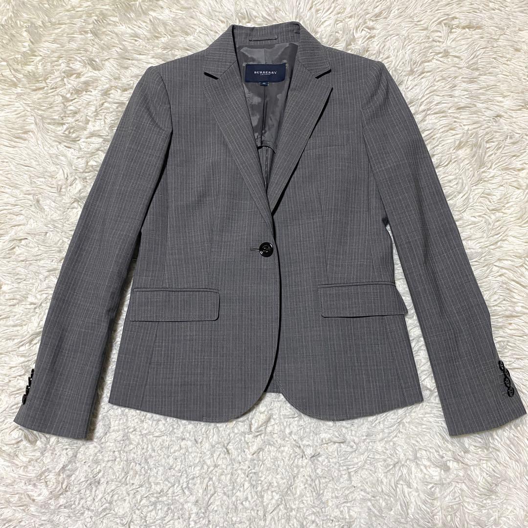美品✨Burberry スーツ セットアップ M ストレッチ グレー ビジネス
