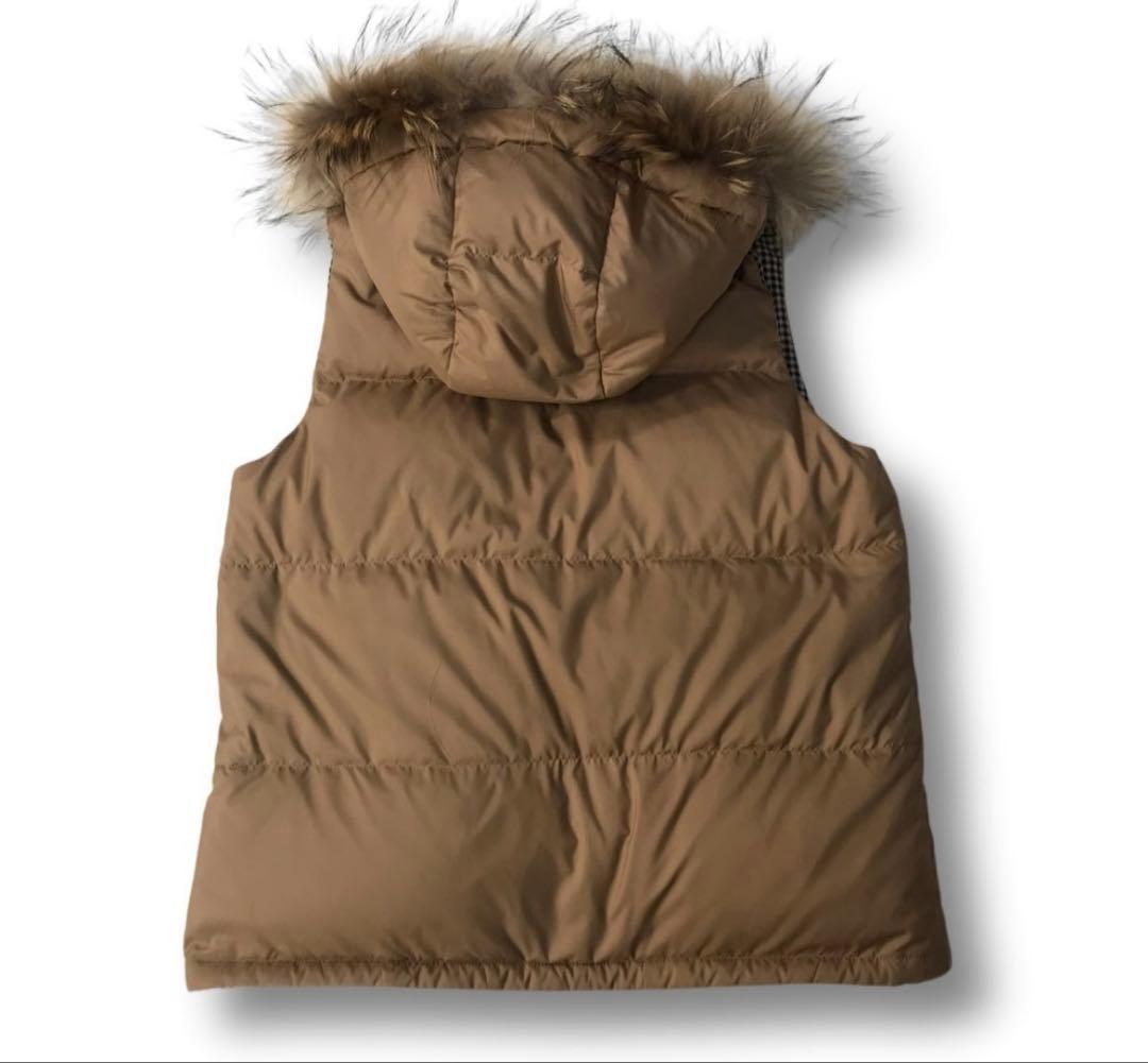 BLUE LABEL CRESTBRIDGEカナダダウンリバーシブルファーベスト