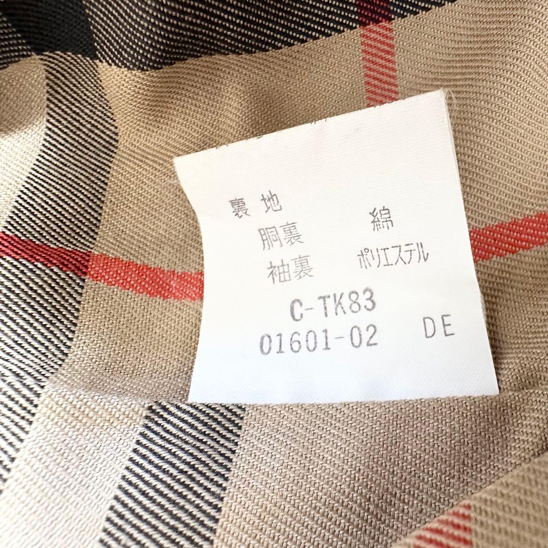 バーバリーズ トレンチコート カーキ ノバチェック ヴィンテージ メンズ L相当