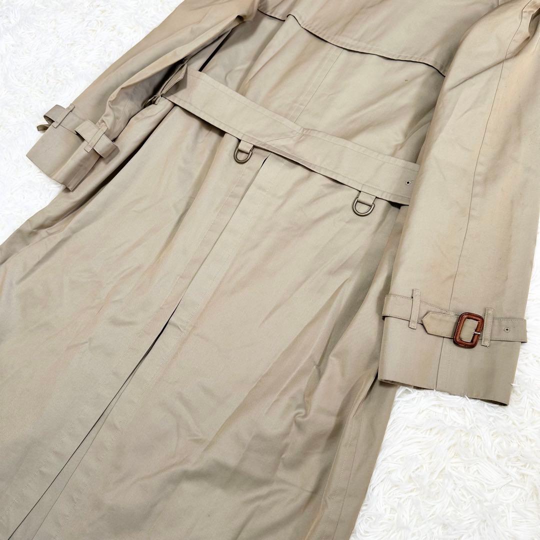 バーバリーズ トレンチコート カーキ ノバチェック ヴィンテージ メンズ L相当