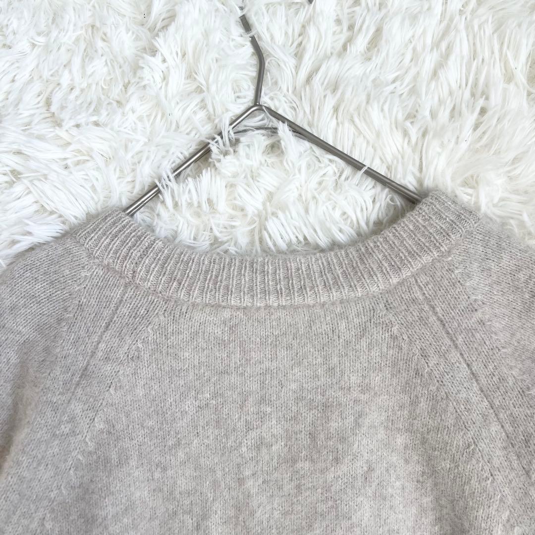 美品　ビアズリー　フォックス　ベージュ　ニット　セーター　プルオーバー　シルク混