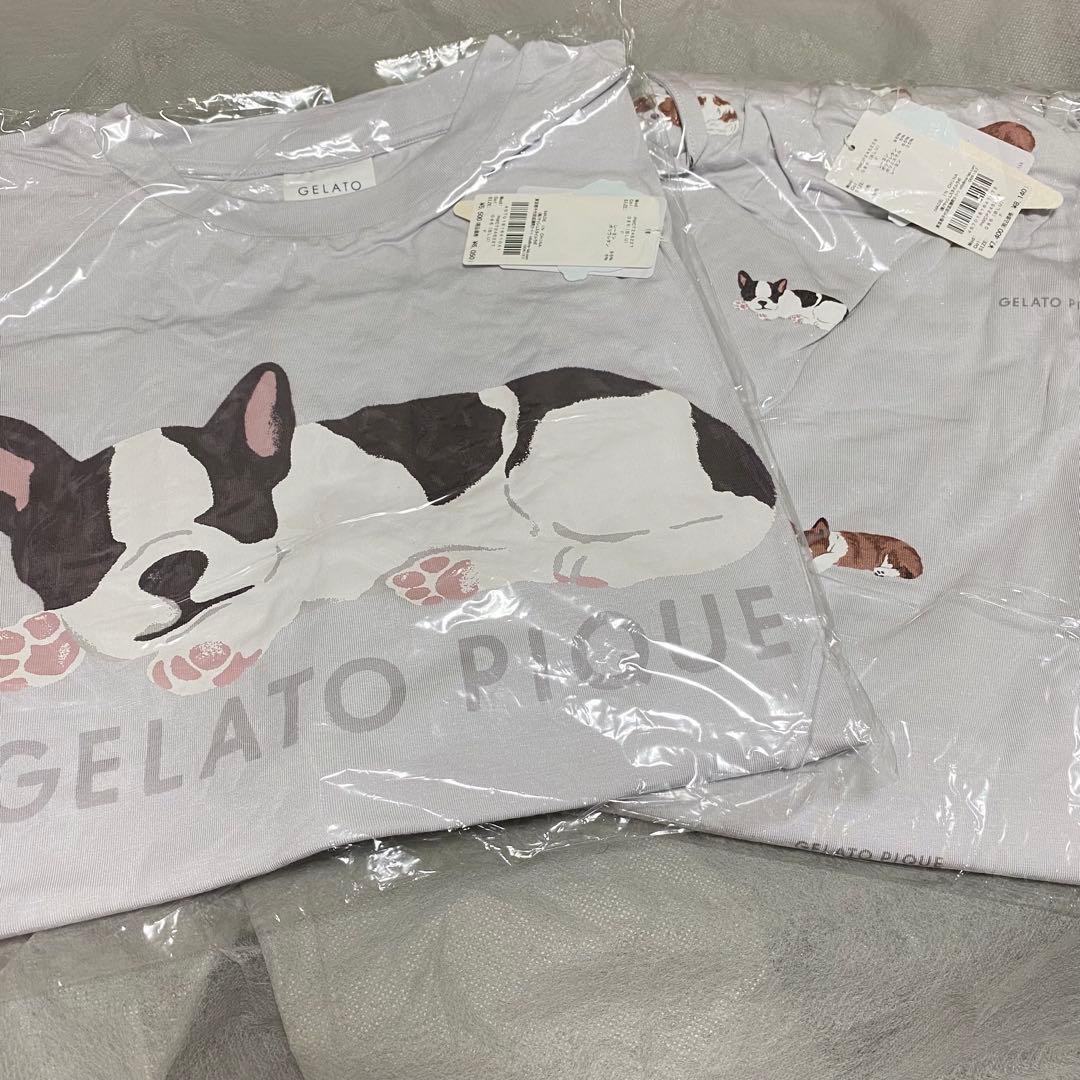 新品　国内正規品　フレンチブルドッグ　ワンポイントロンT パンツ　ジェラートピケ