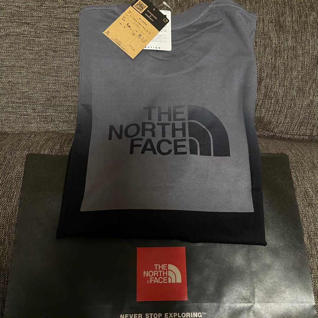 ノースフェイス直営店限定【L】Gradation Square Logo Tee