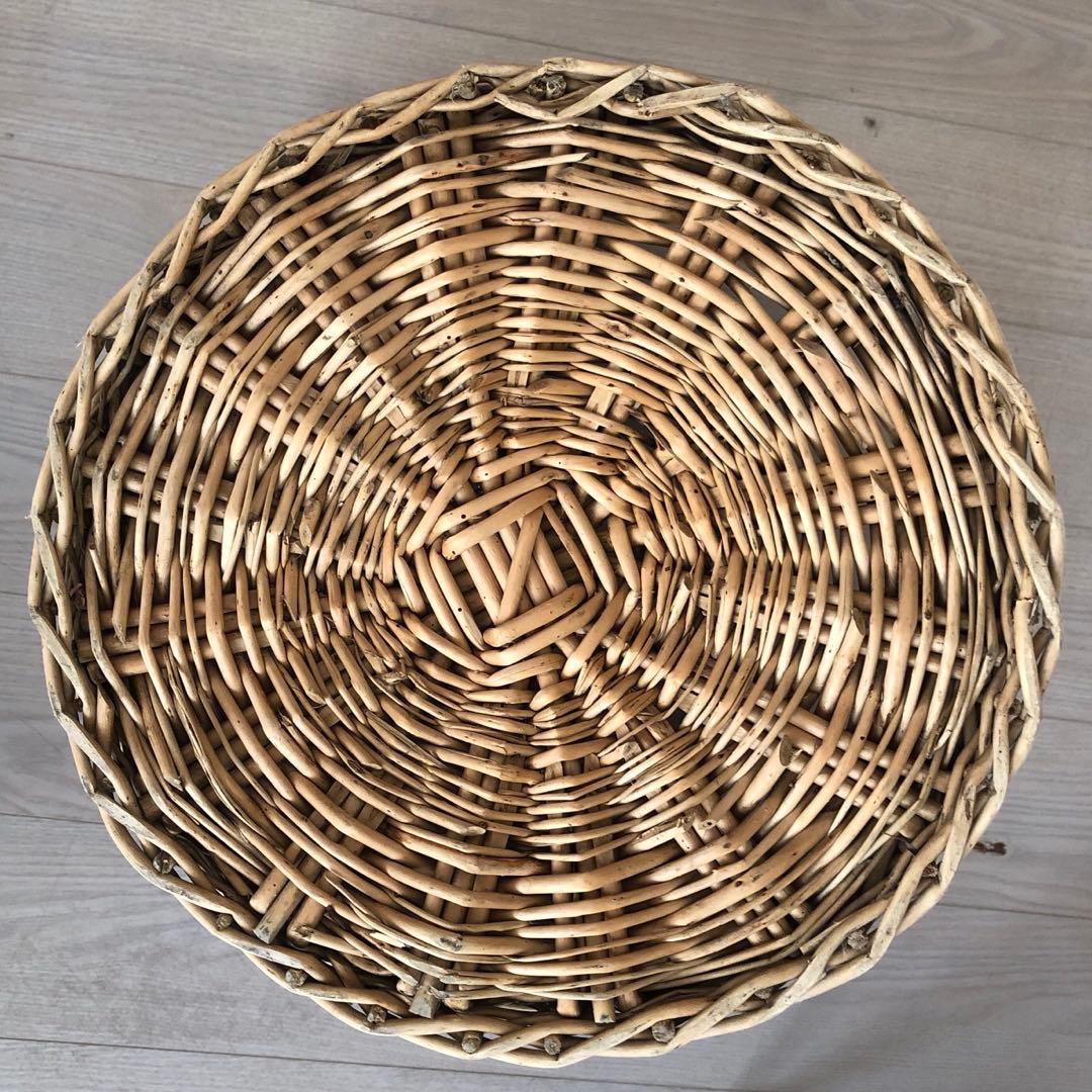 【大幅値下げ・再開】大きなフレンチアンティークパニエ（かご/バスケット）