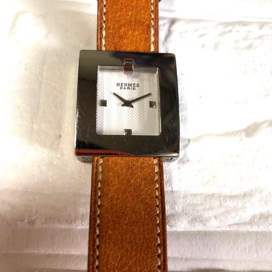 エルメス革ベルトウォッチ