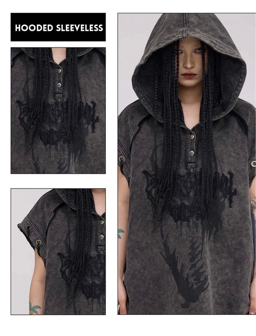 PERSONSOUL BUTTON COLLAR HOODED 箱あり可能