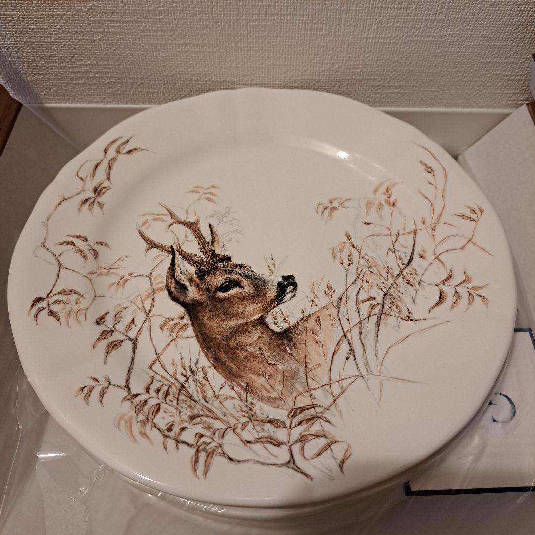 Gien ジアン ソローニュ sologne 皿 23cm プレート 6枚