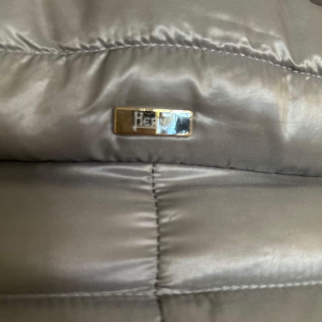 みHERNO ヘルノ エリサ ダウン コート グレー 40 ファー