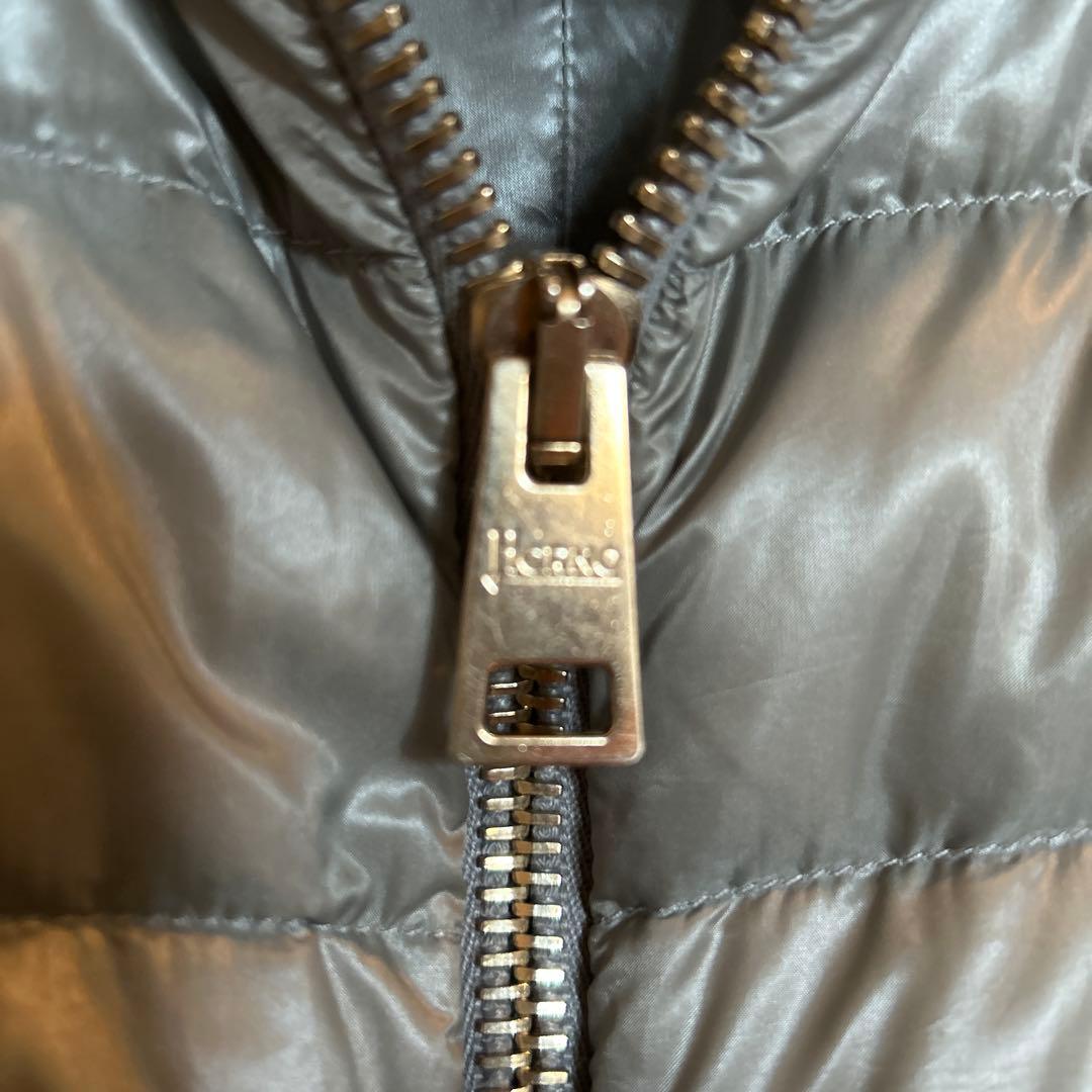 みHERNO ヘルノ エリサ ダウン コート グレー 40 ファー