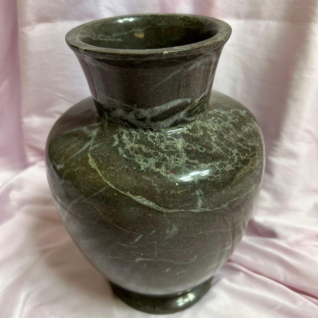 中国の大理石の壺　置物　花生け　アンティーク　未使用