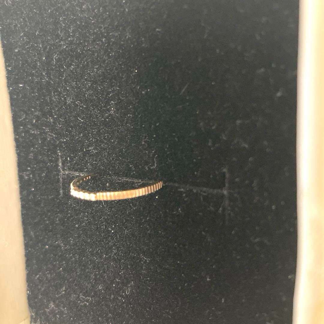 ete K10 レイヤードダイヤモンドリング 0.03 イエローゴールド 11号