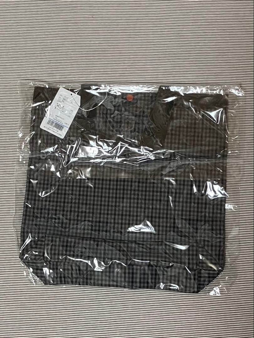 専用　未使用　familiar トート　チェック　ブラック