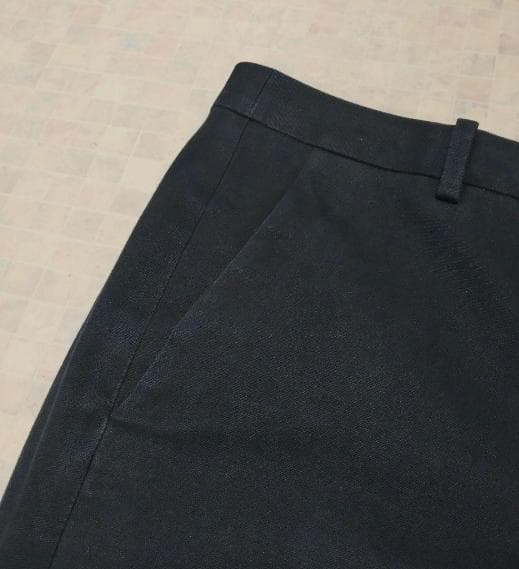 セオリー ノーカラージャケットパンツスーツ テーパード セットアップ ネイビー