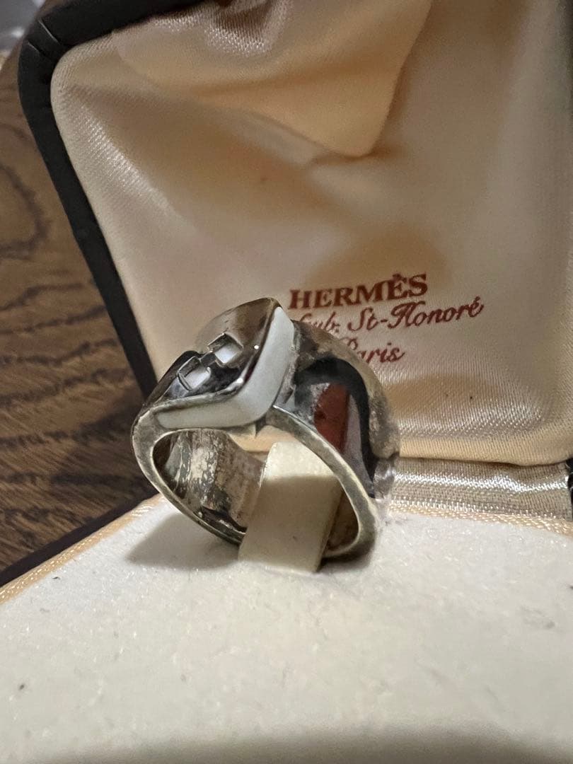 HERMÈS シルバー925 キャンディリング エルメス51 ヴィンテージ 白