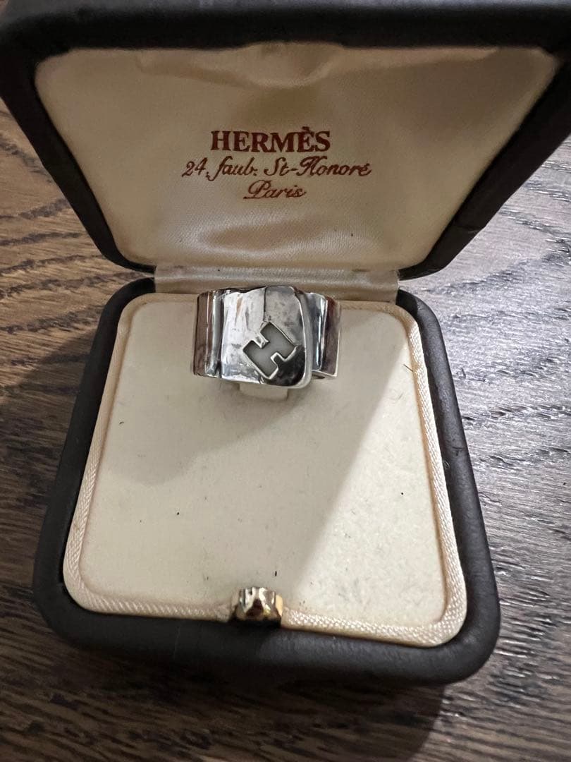 HERMÈS シルバー925 キャンディリング エルメス51 ヴィンテージ 白