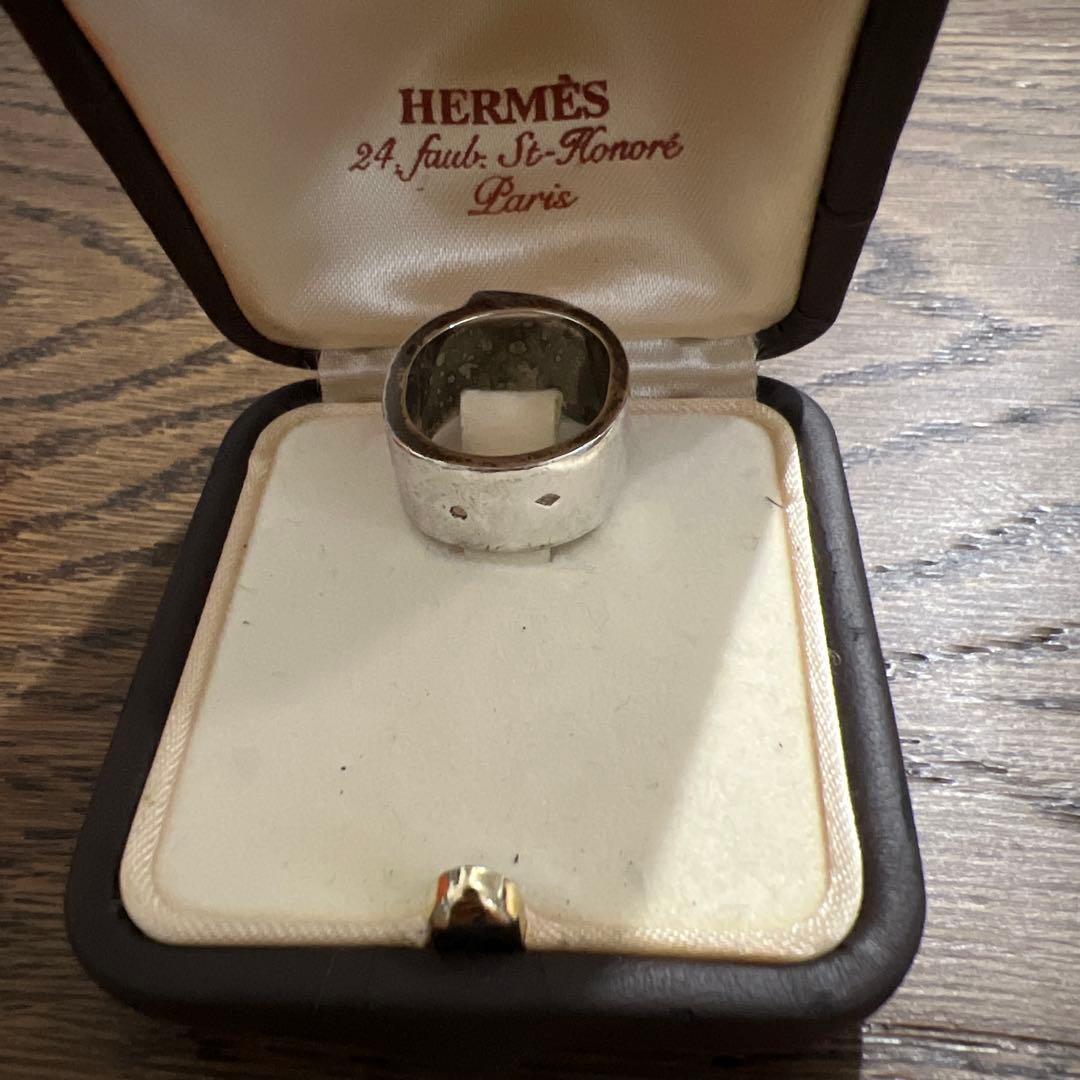 HERMÈS シルバー925 キャンディリング エルメス51 ヴィンテージ 白