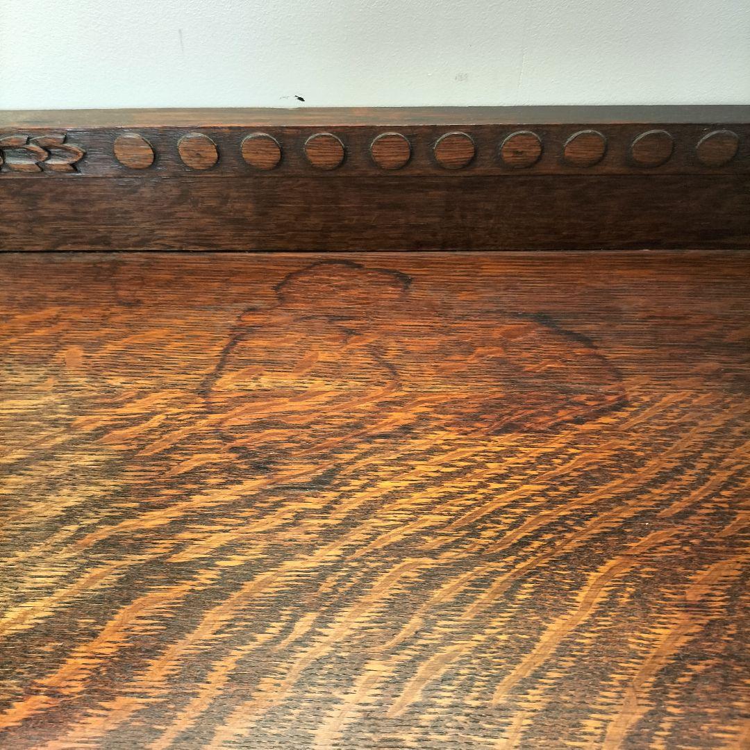 ドバライ送料込M♦希少　英国　アンティーク　ガラスキャビネット