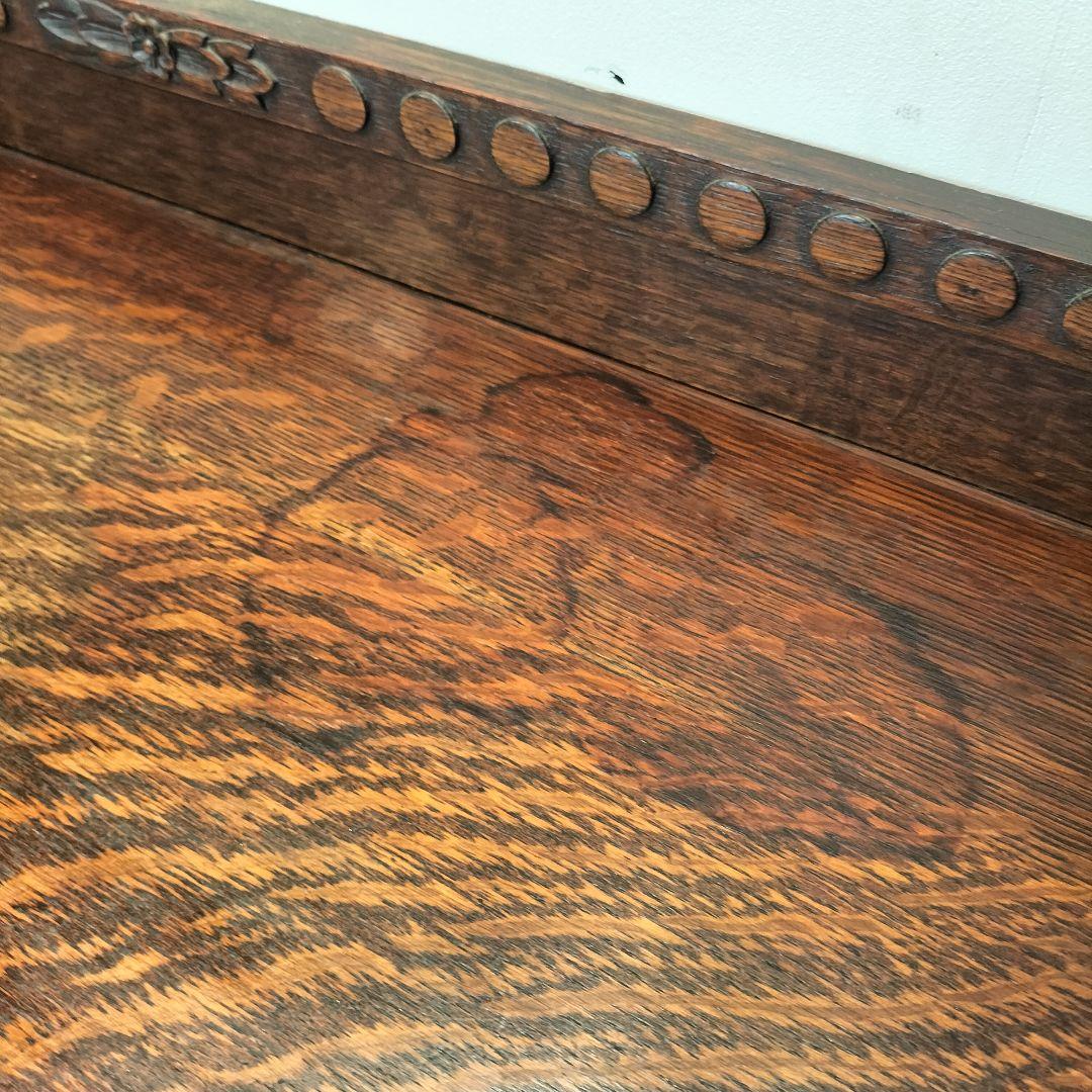 ドバライ送料込M♦希少　英国　アンティーク　ガラスキャビネット