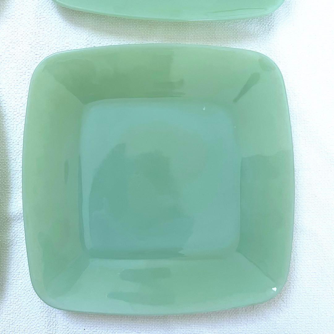 Fire-King  ファイヤーキング　ジェダイ　チャーム　21cmプレート4枚