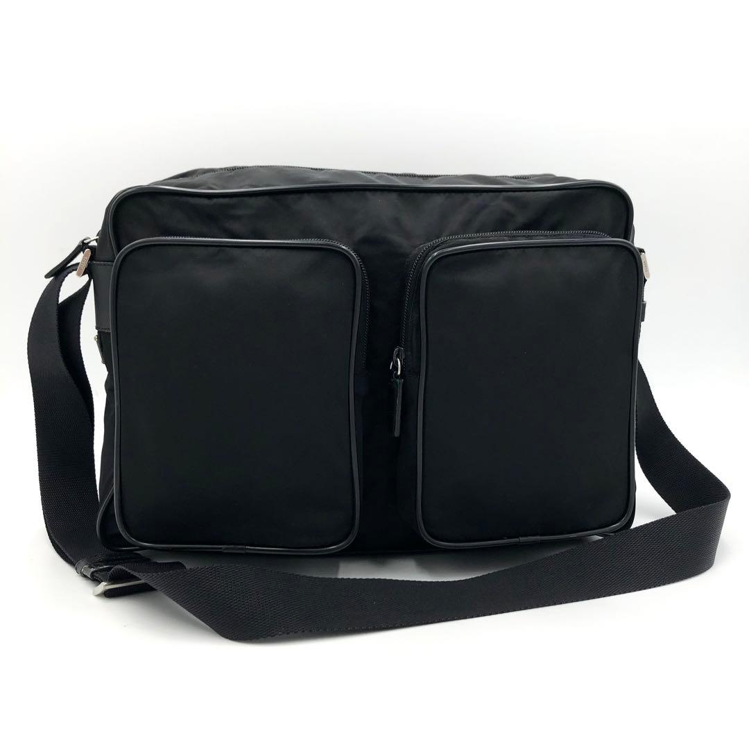 【現行類似・極上美品✨】プラダ メッセンジャーバッグ ナイロン VA0350 黒