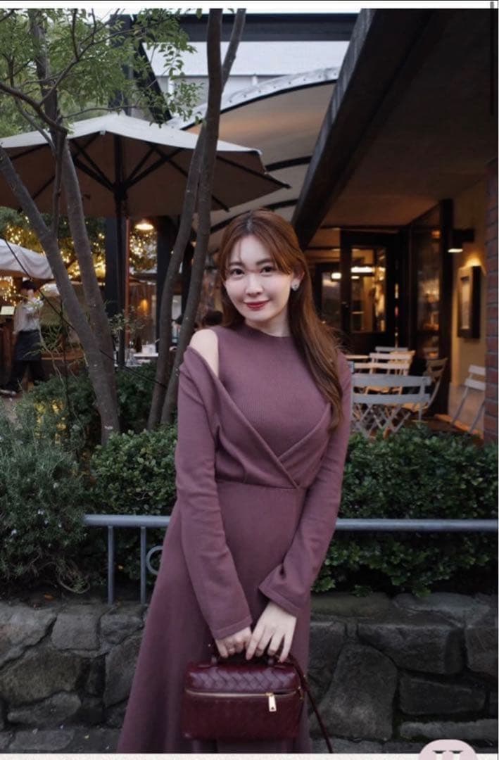 Her lip to♡Coeur Layered Knit Dress