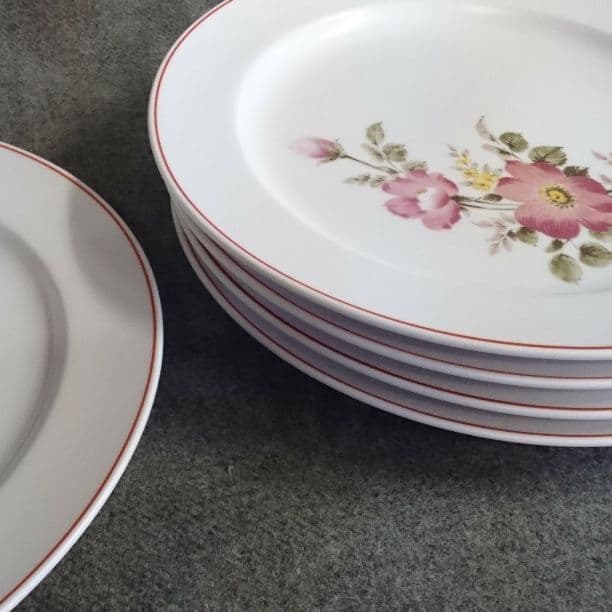 Noritake PROGRESSION China  レトロ柄皿 5枚セット