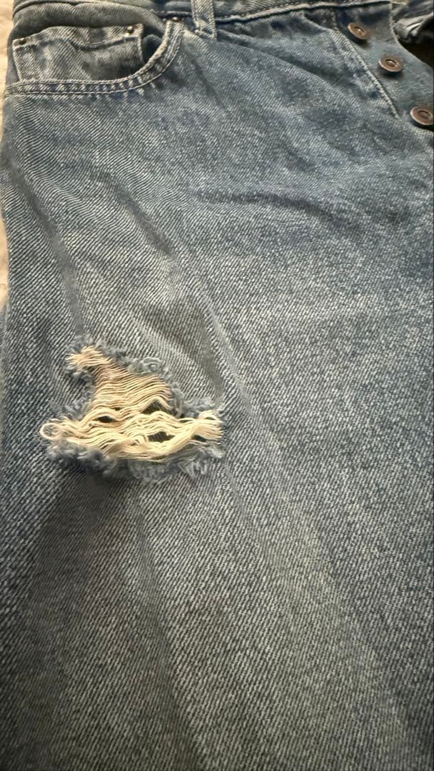 BRILL ブリル 13.2oz 5ポケット デニム ダメージ パンツ 38