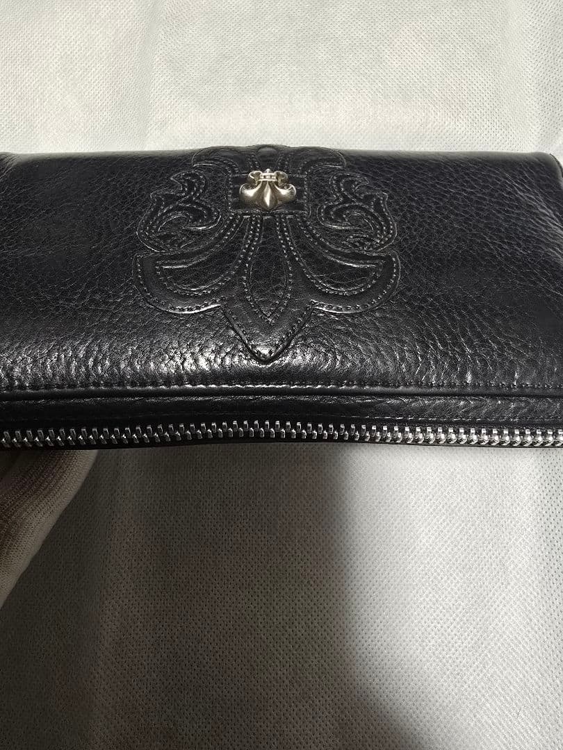 クロムハーツREC F ZlP　BSフレアラウンドジップウォレット(鑑定書付き)