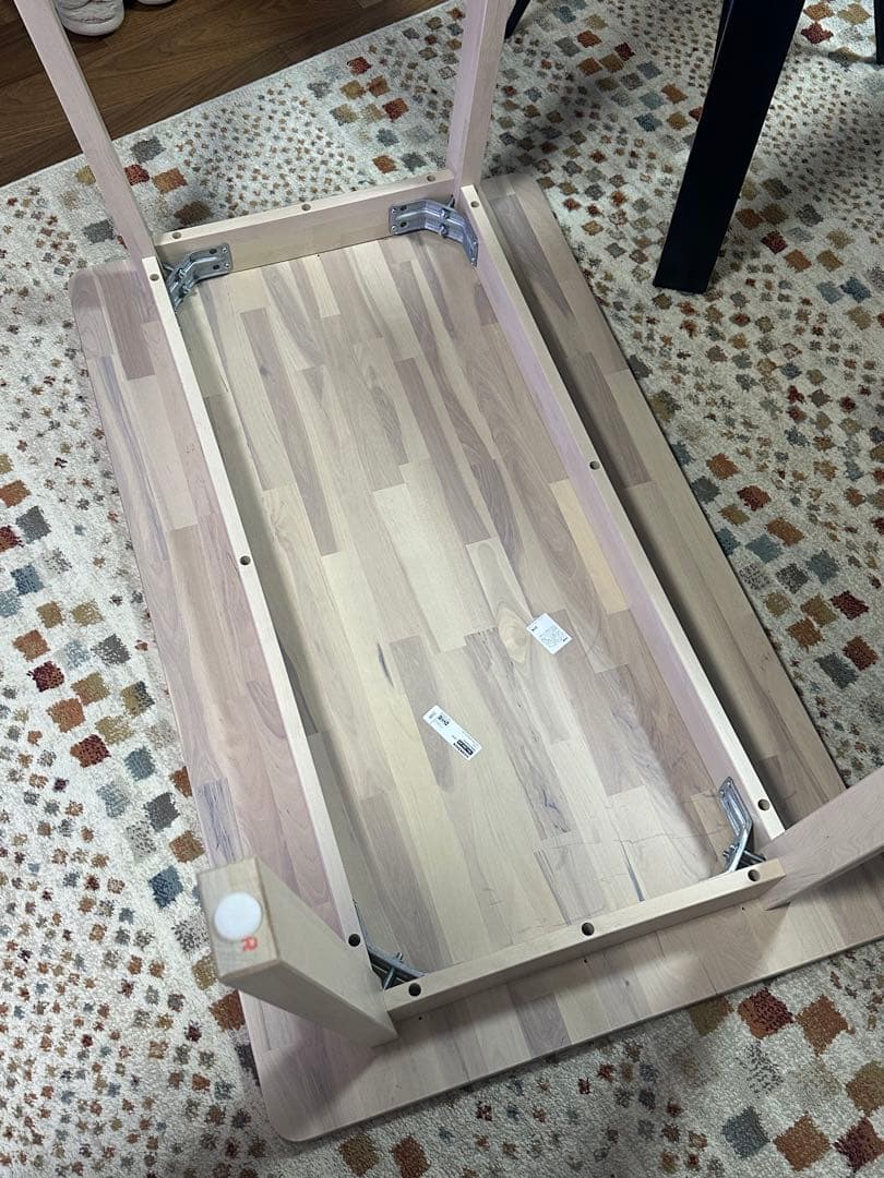 【東京都内 直接引取】木製ダイニングテーブル＆チェア4脚セット IKEA