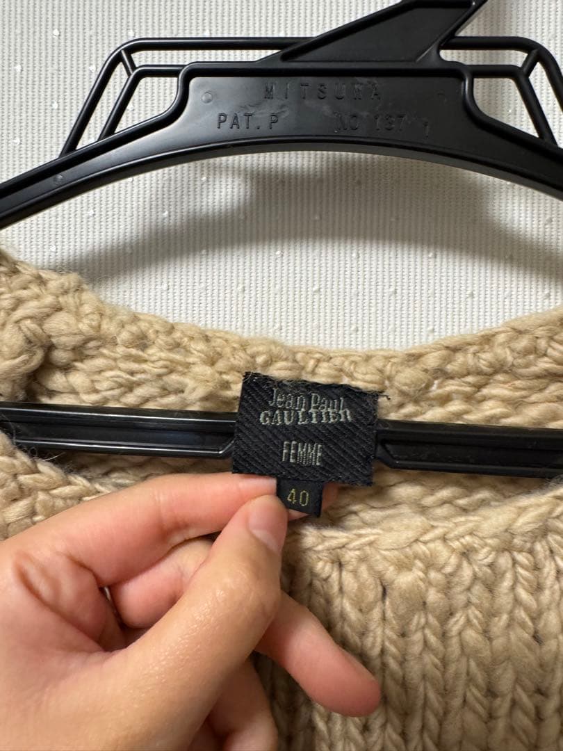 タグ付き新品未使用！Jean Paul Gaultier ファー付きニット