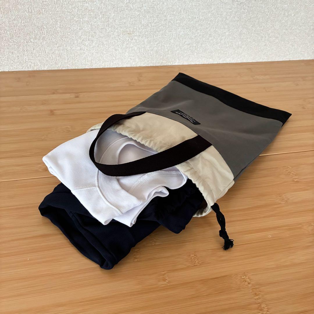 無地×シンプルな入園入学セット《グレー》 レッスンバッグ/体操着袋/上履き入れ