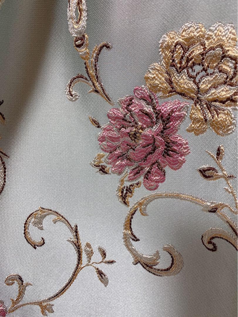 【セール】ヨーロピアン 2倍ヒダ おしゃれ 北欧 花柄 高級オーダーカーテン