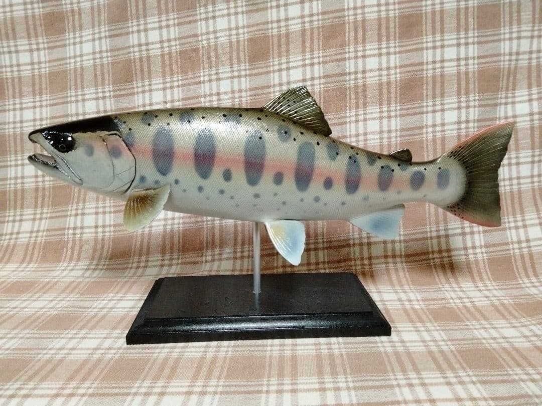 ハンドメイド　39cmヤマメ 魚模型　釣り　フィギュア　レプリカ　置物　オブジェ