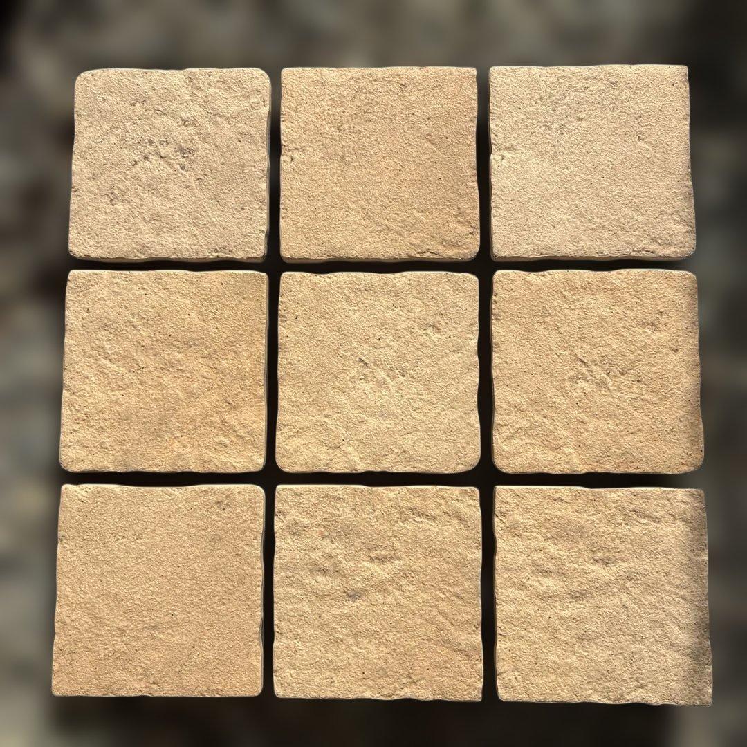 ベランダ、バルコニー、庭用アンティーク調石材タイル105枚 神奈川県横須賀市